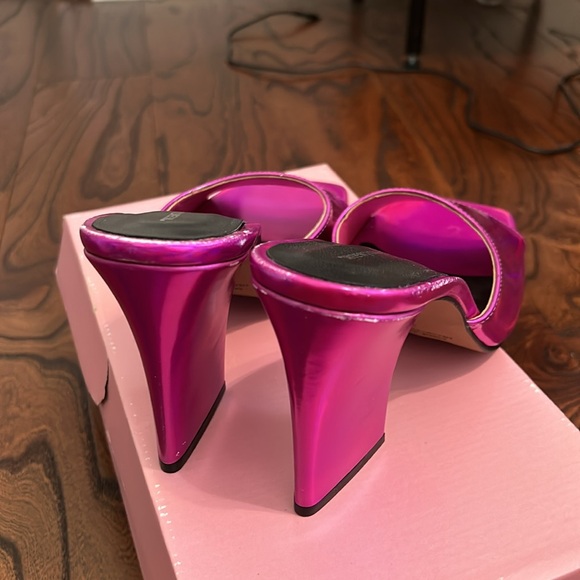 CLOSET CLOSING Intentionally Blank Jackson Mule in Fuchsia Sz 39 9 8.5 - Picture 6 of 6